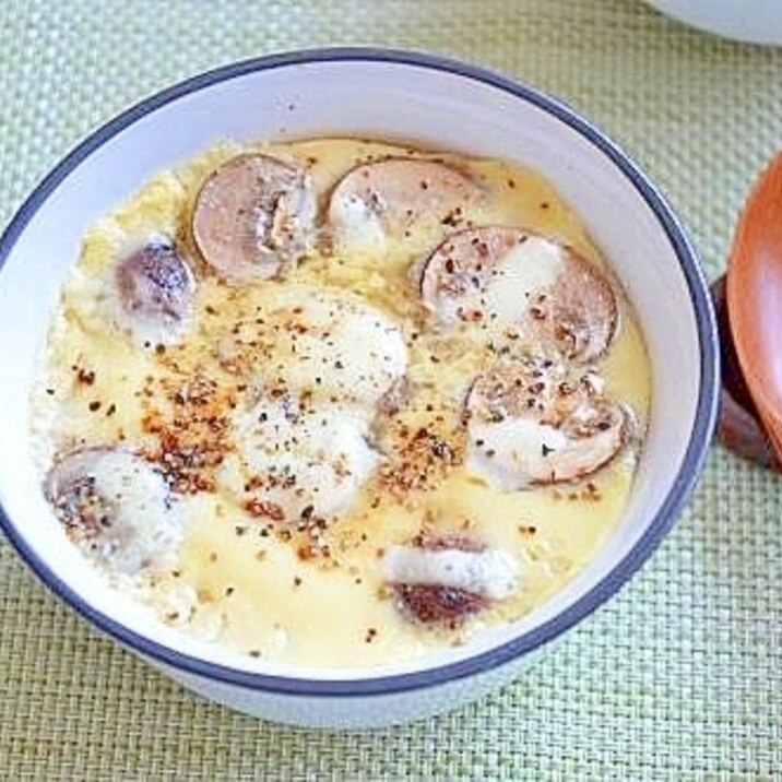 レンチンで簡単! 洋風茶碗蒸し